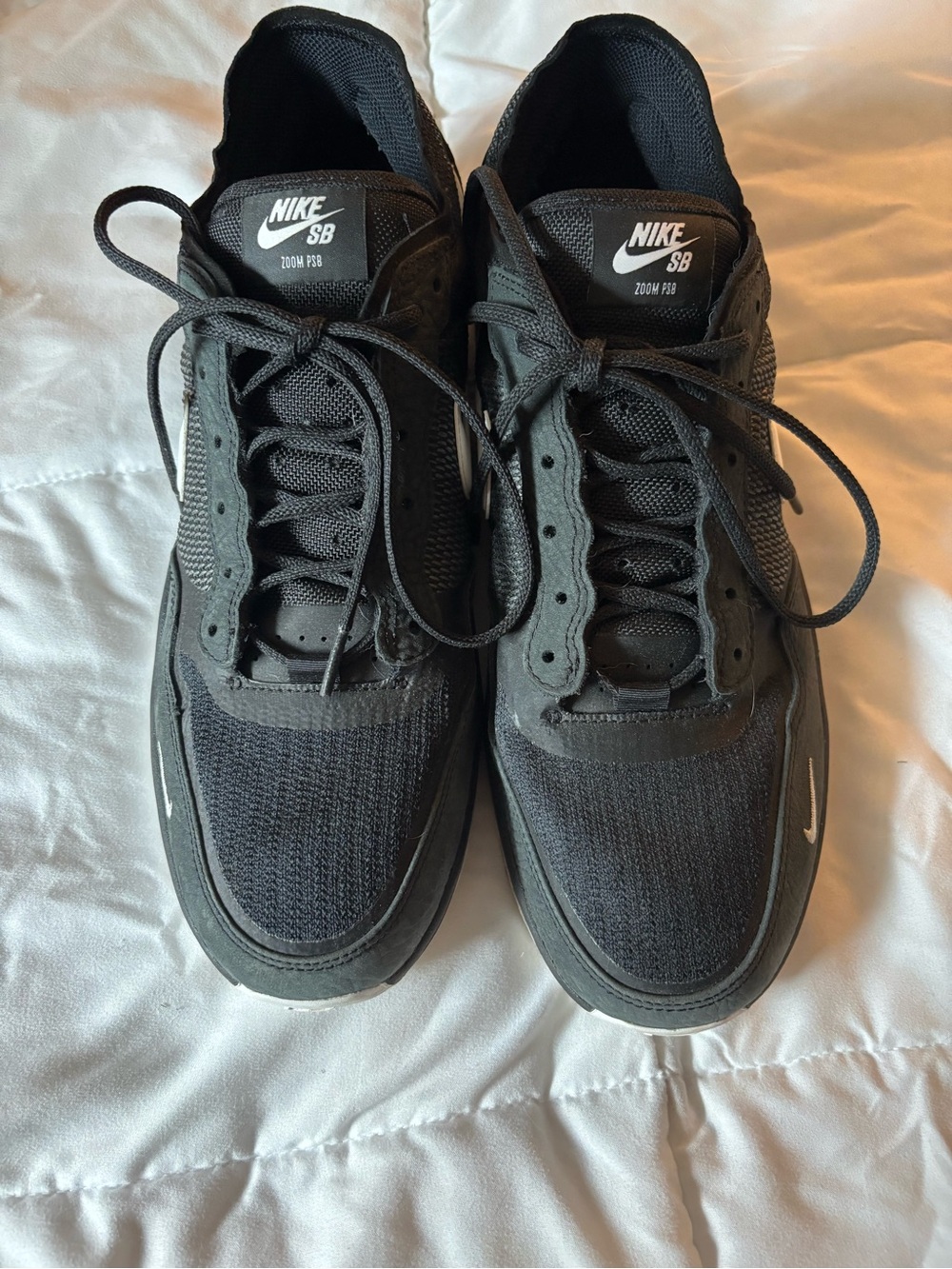 Nike SB Zoom P-rod Black Men's Skate Sneakers EUC